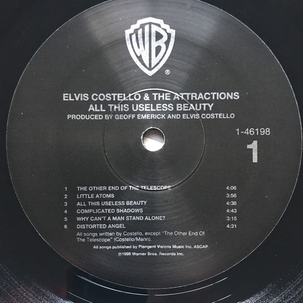 Elvis Costello & The Attractions : All This Useless Beauty (LP, Album)