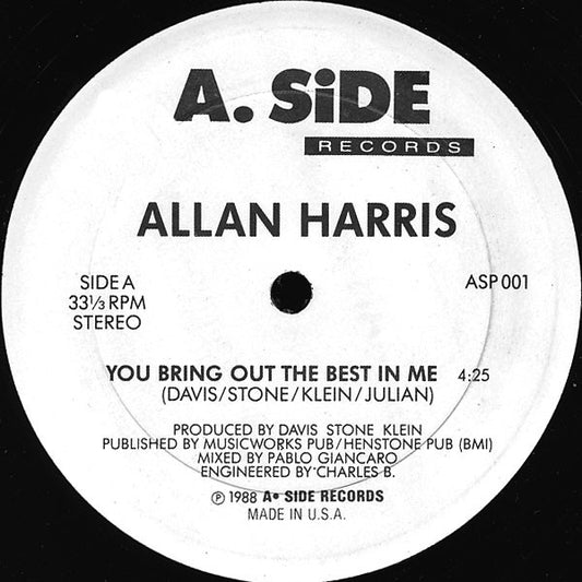 Allan Harris (5) : You Bring Out The Best In Me (12")
