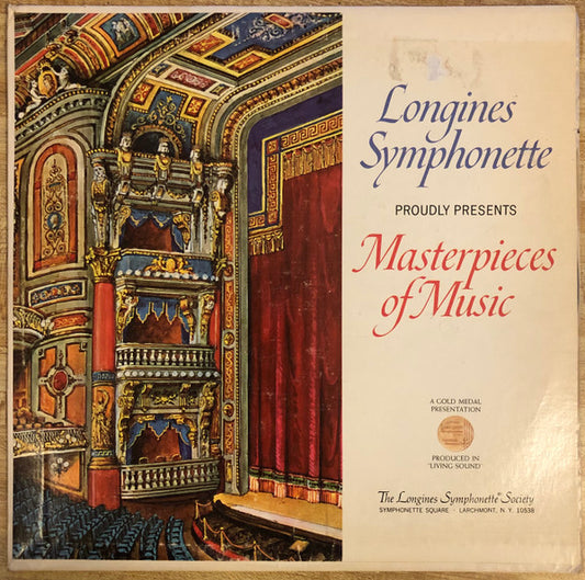 The Longines Symphonette : Masterpieces Of Music (LP, Comp, Promo)