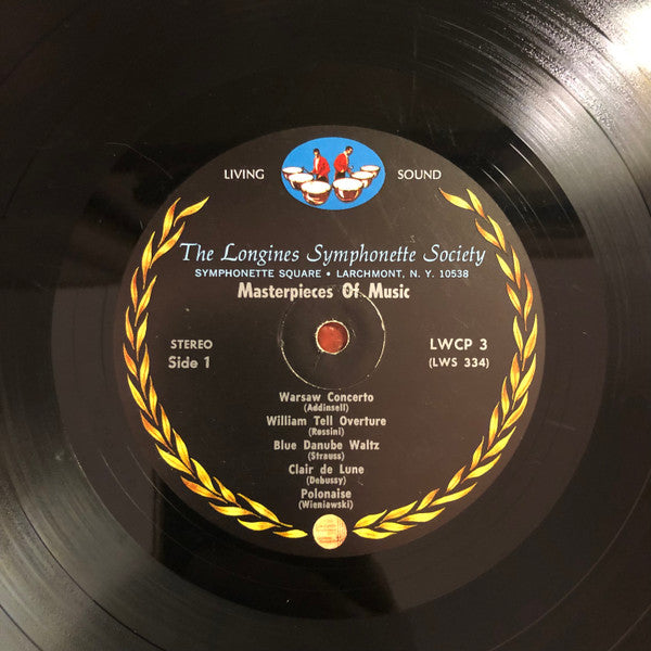 The Longines Symphonette : Masterpieces Of Music (LP, Comp, Promo)