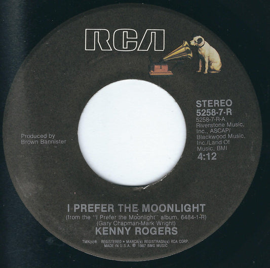 Kenny Rogers : I Prefer The Moonlight (7", Single)