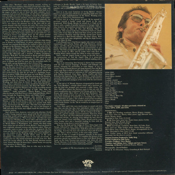 Stan Getz : Opus De Bop (LP, Comp)