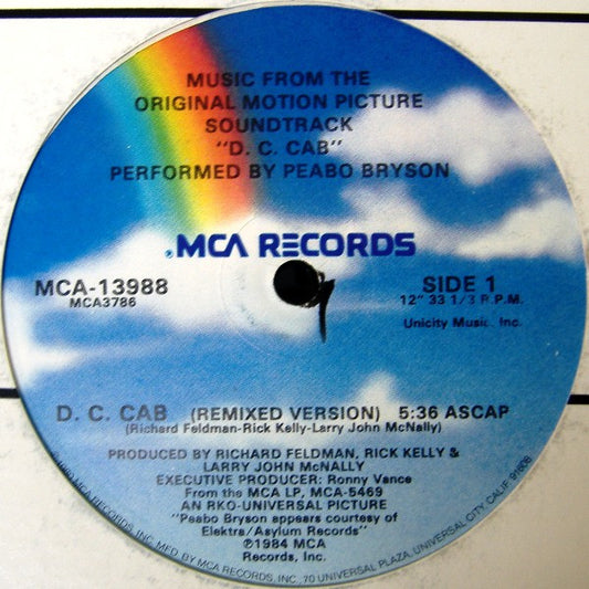 Peabo Bryson : Music From The Original Motion Picture Soundtrack "D. C. Cab" (12")