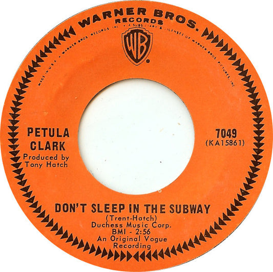 Petula Clark : Don't Sleep In The Subway (7", Single, Styrene)
