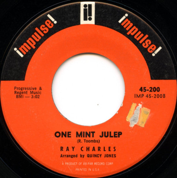 Ray Charles : Let's Go / One Mint Julep (7", Single)