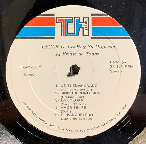 Oscar D'Leon Y Su Orquesta* : Al Frente De Todos  (LP)