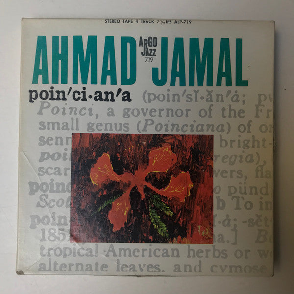 Ahmad Jamal : Poinciana (Reel, 4tr Stereo, 7" Reel, Album)