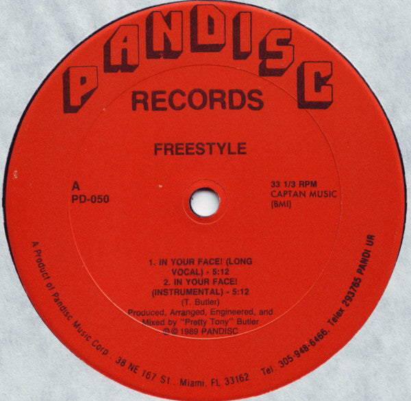 Freestyle : In Your Face (12", Single)