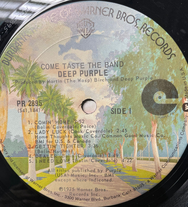 Deep Purple : Come Taste The Band (LP, Album, Gat)