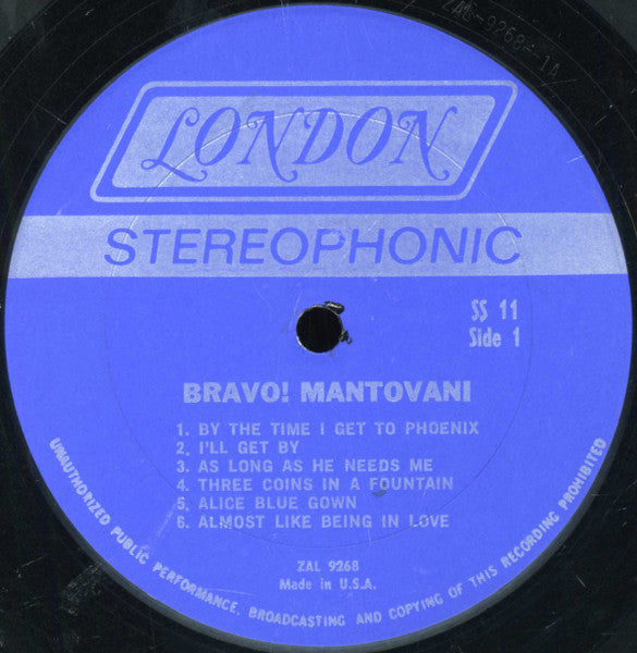 Mantovani : Bravo, Mantovani (LP)