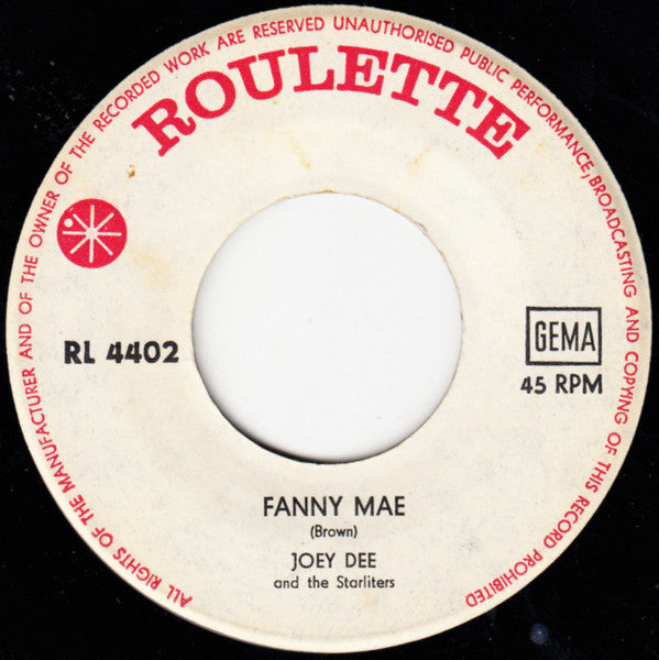 Joey Dee & The Starliters : Ya Ya (7", Single)