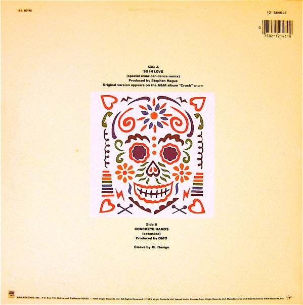 Orchestral Manœuvres In The Dark* : So In Love (Special American Dance Remix) (12", Single)