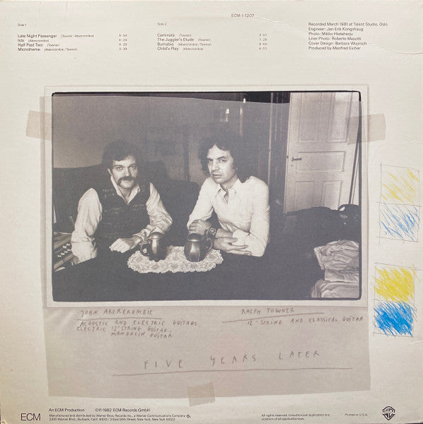 Ralph Towner / John Abercrombie : Five Years Later (LP, Album)