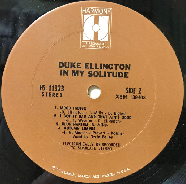 Duke Ellington : In My Solitude (LP, Album, Comp, Pit)