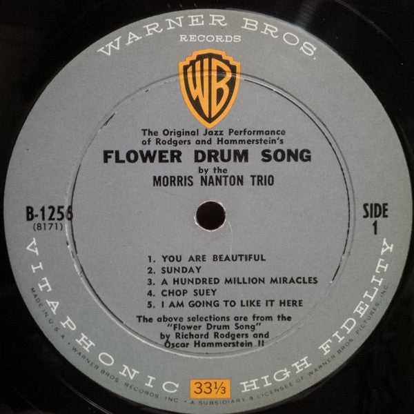 The Morris Nanton Trio : Flower Drum Song (LP, Mono)