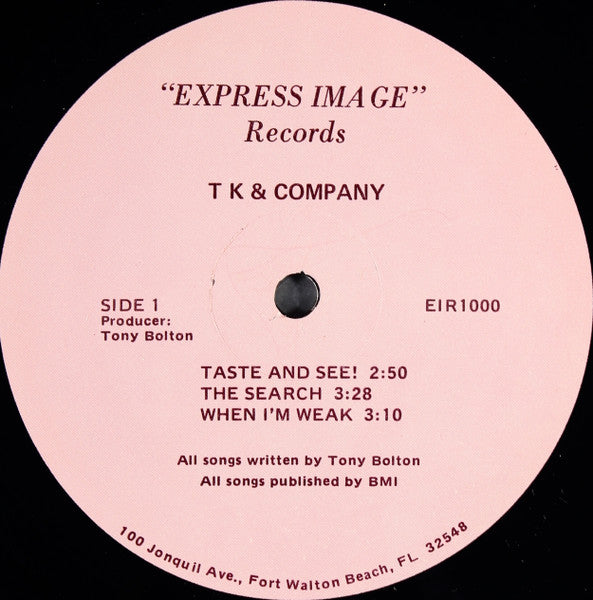 T.K. And Company : Taste And See (LP, Album)