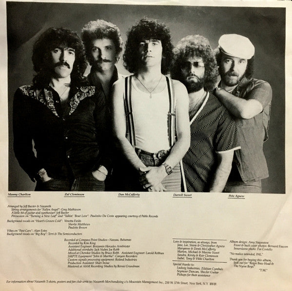 Nazareth (2) : Malice In Wonderland (LP, Album, Pit)