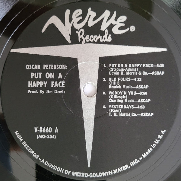 Oscar Peterson : Put On A Happy Face (LP, Album, Mono)