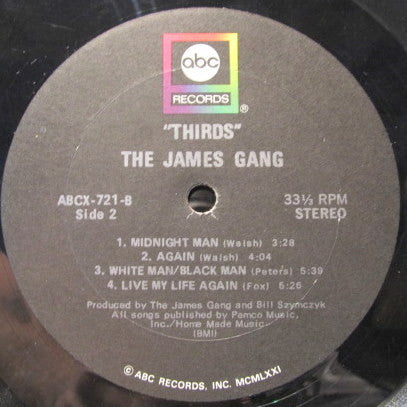 James Gang : Thirds (LP, Album)
