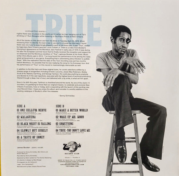 James Booker : True: Live At Tipitina's - April 25, 1978 (LP, Album, Club, Sky)