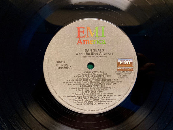 Dan Seals : Won't Be Blue Anymore (LP, Album, Club, Ind)