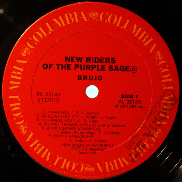 New Riders Of The Purple Sage : Brujo (LP, Album, Pit)