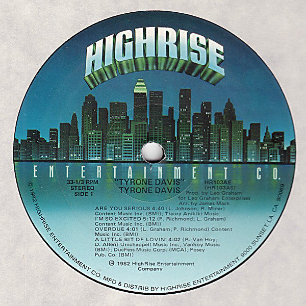 Tyrone Davis : Tyrone Davis (LP, Album)