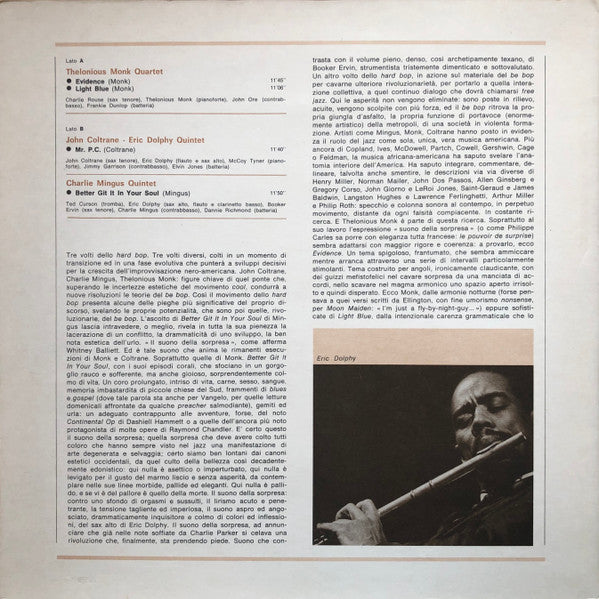 Charlie Mingus*, Thelonious Monk, John Coltrane, Eric Dolphy : I Giganti Del Jazz Vol. 16 (LP, Comp)