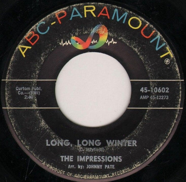 The Impressions : Amen / Long, Long Winter (7", Single)