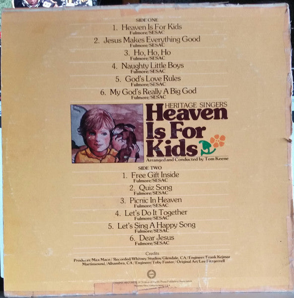 Heritage Singers* : Heaven Is For Kids (LP)
