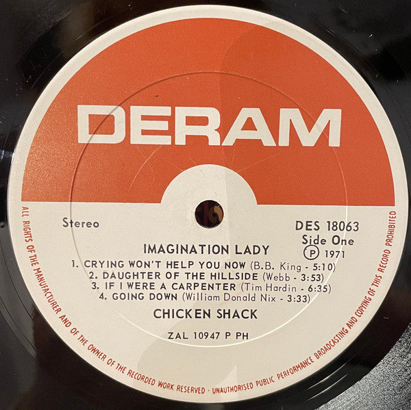 Chicken Shack : Imagination Lady (LP, Album, Gat)