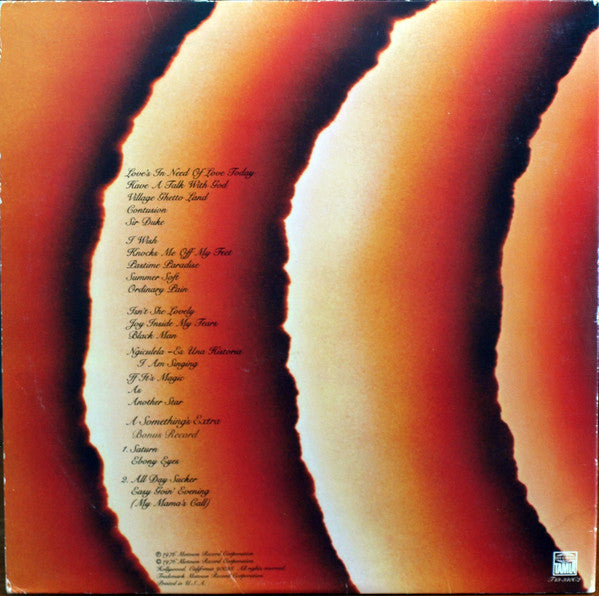 Stevie Wonder : Songs In The Key Of Life (2xLP, Wad + 7", EP + Album)