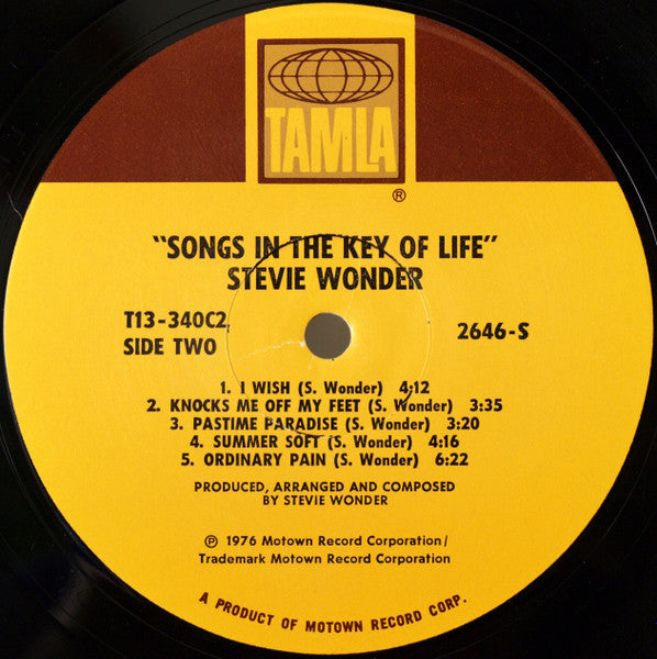 Stevie Wonder : Songs In The Key Of Life (2xLP, Wad + 7", EP + Album)