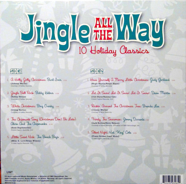 Various : Jingle All The Way - 10 Holiday Classics (LP, Comp, Red)