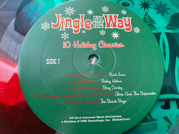 Various : Jingle All The Way - 10 Holiday Classics (LP, Comp, Red)