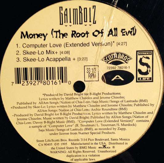 Gaimboiz : Money (The Root Of All Evil) (12")