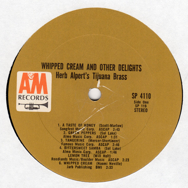 Herb Alpert's Tijuana Brass* : Whipped Cream & Other Delights (LP, Album)