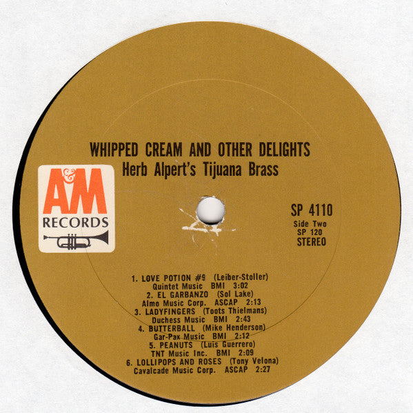 Herb Alpert's Tijuana Brass* : Whipped Cream & Other Delights (LP, Album)