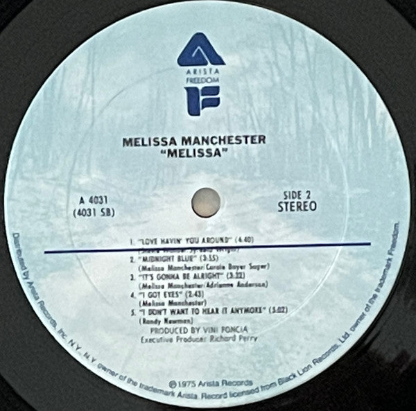 Melissa Manchester : Melissa (LP, Album, Ter)