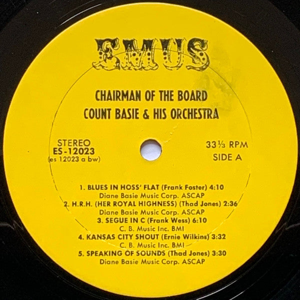 Count Basie : Chairman Of The Board (LP, Album, RE, Bes)