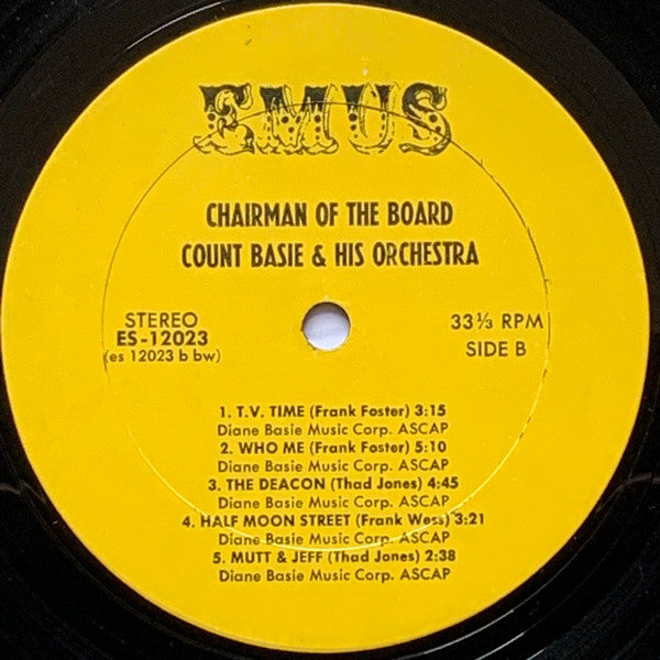Count Basie : Chairman Of The Board (LP, Album, RE, Bes)