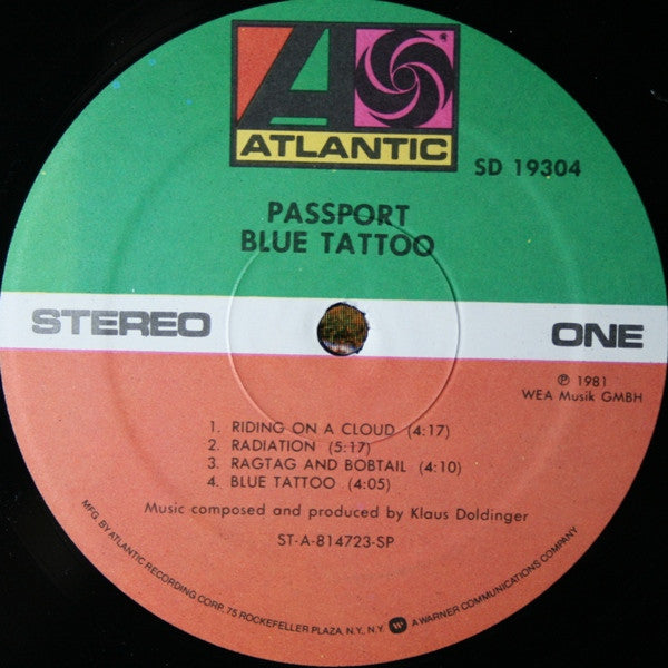 Passport (2) : Blue Tattoo (LP, Album, Spe)