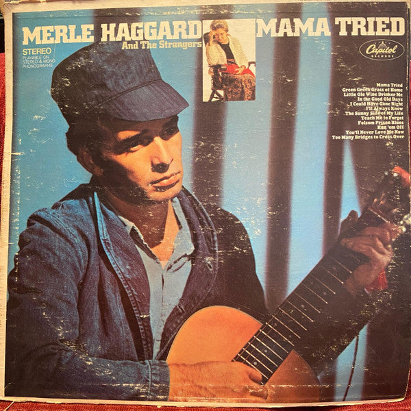 Merle Haggard And The Strangers (5) : Mama Tried (LP, Album, RM, Win)