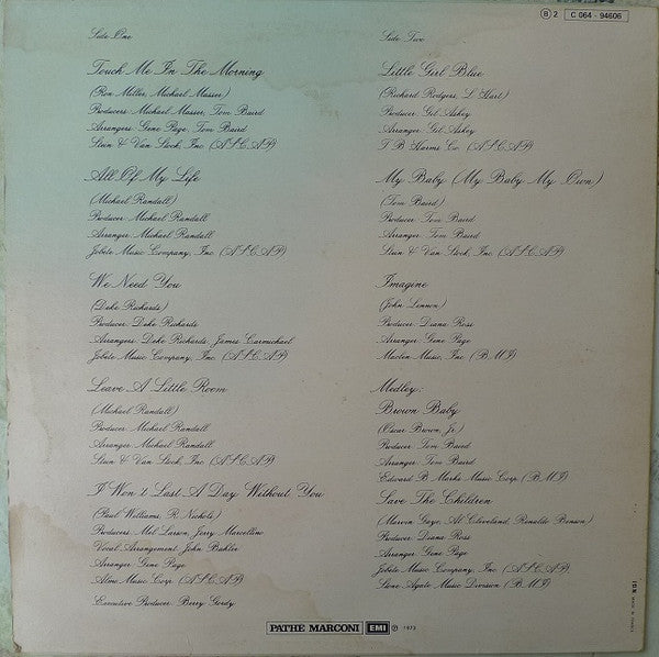 Diana Ross : Touch Me In The Morning (LP, Album)