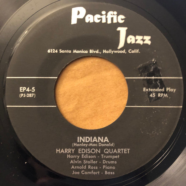 The Harry Edison Quartet : "Sweets" At The Haig (7", Single, Mono)