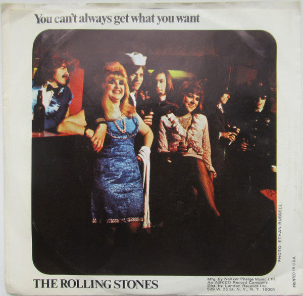 The Rolling Stones : Honky Tonk Women / You Can't Always Get What You Want (7", Single, Styrene, She)