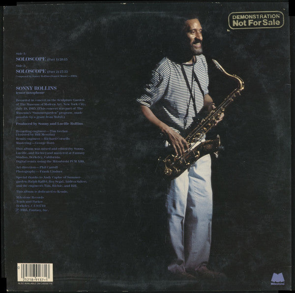 Sonny Rollins : The Solo Album (LP, Album)