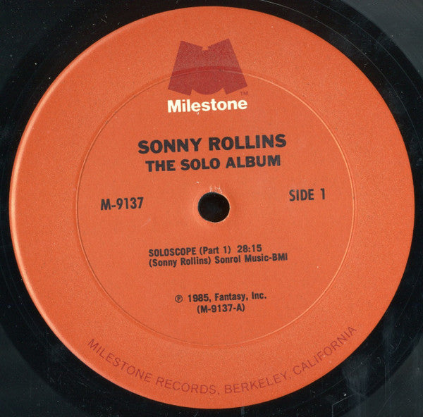 Sonny Rollins : The Solo Album (LP, Album)