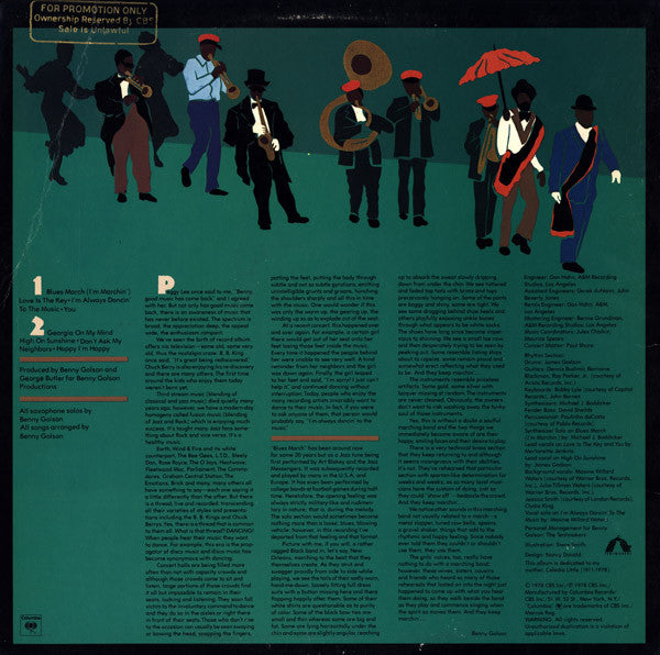 Benny Golson : I'm Always Dancin' To The Music (LP, Album, Promo)