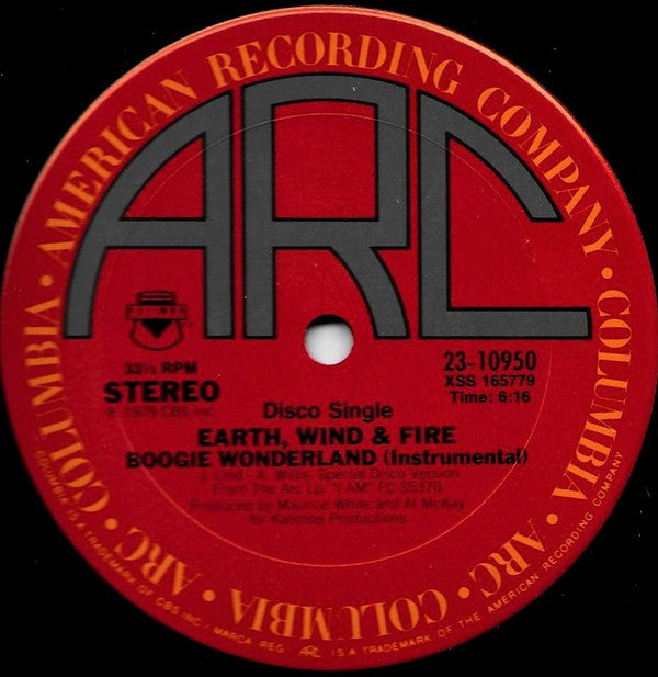 Earth Wind & Fire* With The Emotions : Boogie Wonderland (12", Single)